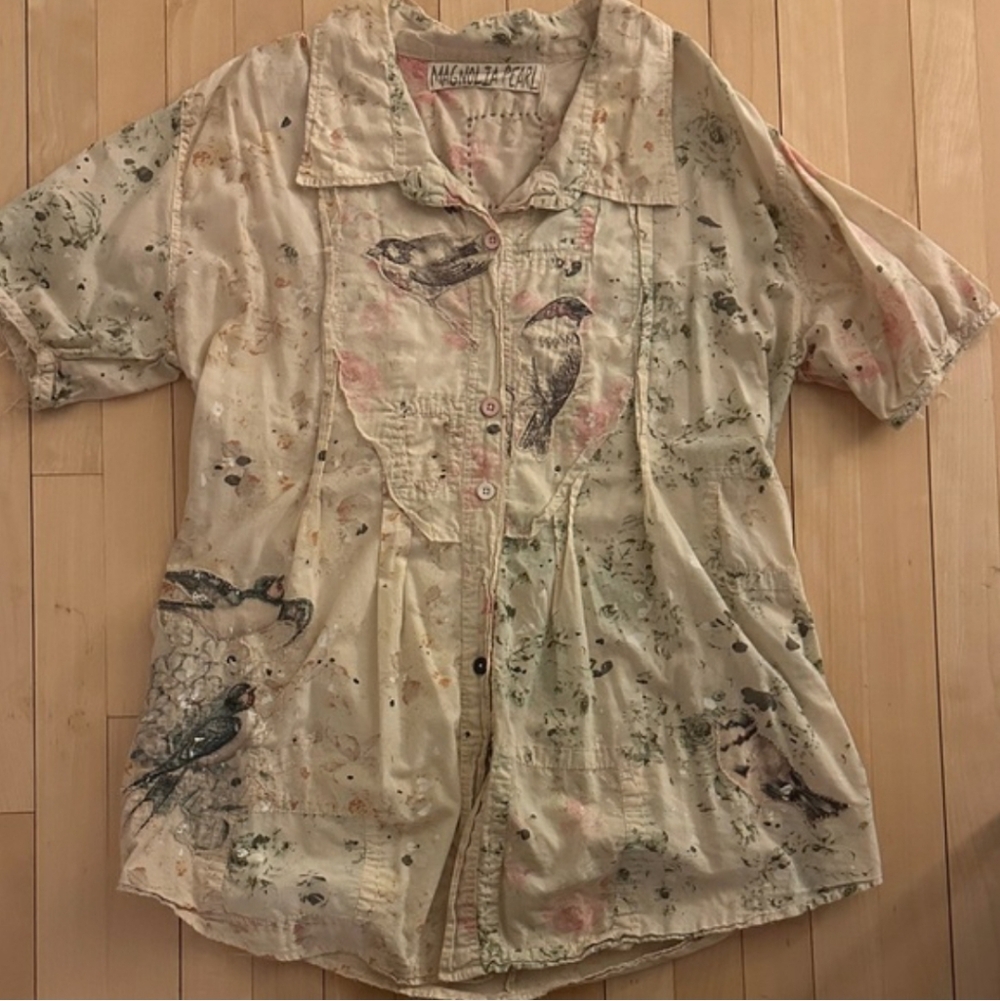 Magnolia Pearl Cream Artistic Button Down Shirt